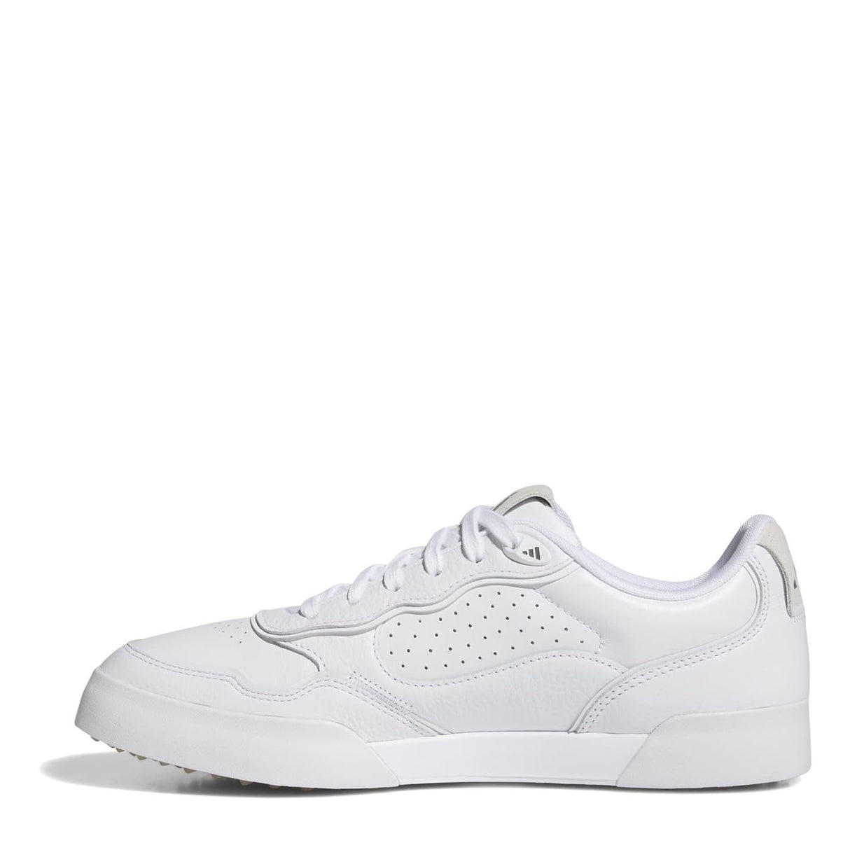 adidas Hombre RETROCROSS 25 Spikeless Golf Shoes, Cloud White/Grey Six/Gum, 44 EU