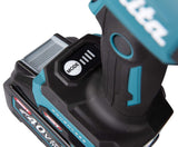 Makita AS001GA102 - Soplador de batería (40 V, máx. 2,0 Ah, 1 batería + Cargador en Bolsa de Transporte), Color Azul