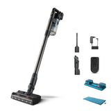 Philips Aspiradora sin Cable Serie 7000 Aqua, Motor Digital, Tecnología PowerCyclone 12, con Luces LED, Módulo Aqua acoplable, hasta 80 min de autonomía, con 2 Accesorios, Azul (XC7053/01)