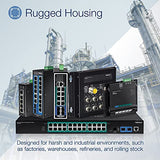 TRENDnet, TI-G80, Switch DIN-Rail Industrial Ethernet Gigabit de 8 Puertos, Divisor Ethernet de 16 Gbps, clasificación IP30, Negro