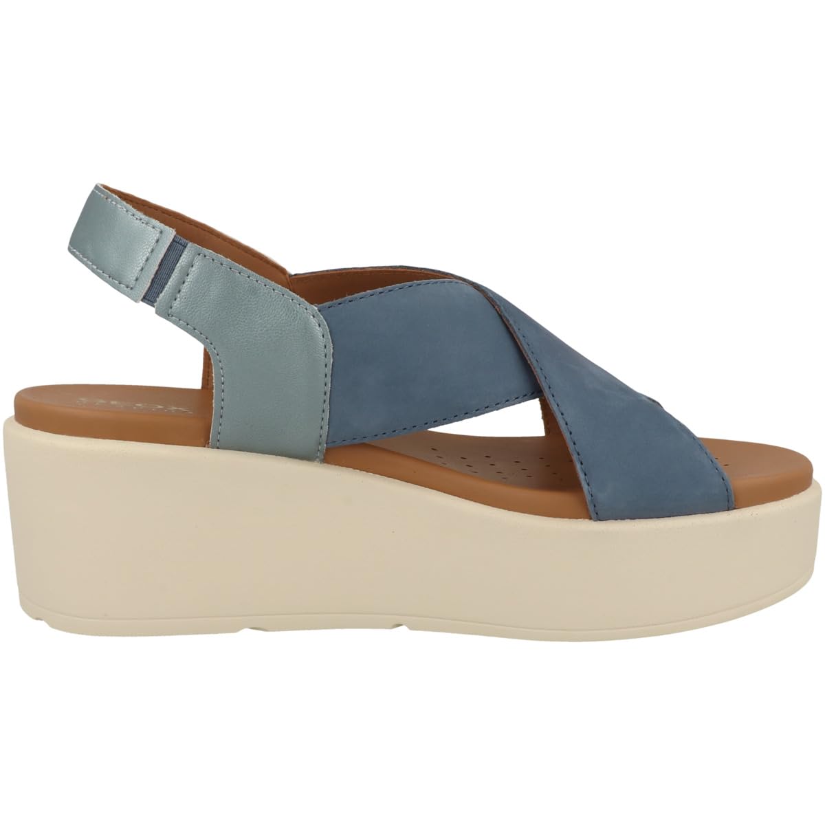 Geox D Xand 2.2s B, Sandalia de cuña, Avio, 40 EU