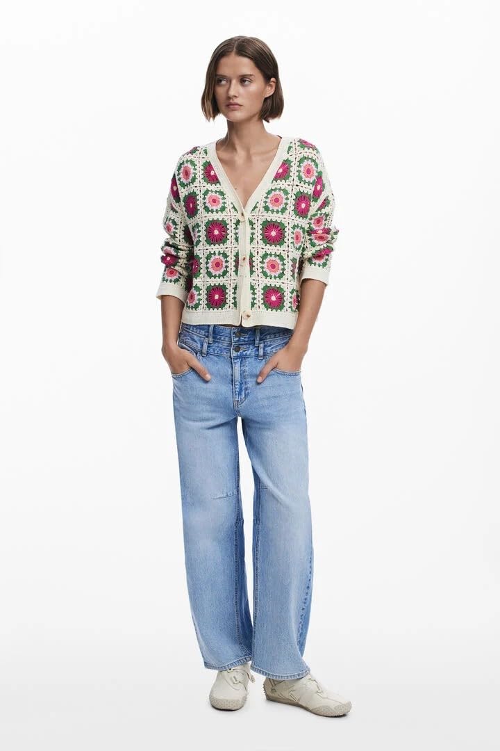 Desigual JERS_Johanna Sweatshirt, Blanco, L Women's