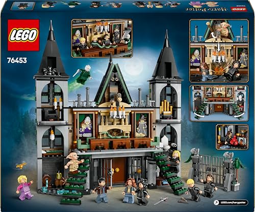 LEGO Harry Potter Mansión Malfoy Juguete de Construcción y Colección, Maqueta de Casa, Regalo para Niños y Niñas de 10 Años o Más, 9 Minifiguras de Personajes (Draco, Dobby y Lord Voldemort) 76453