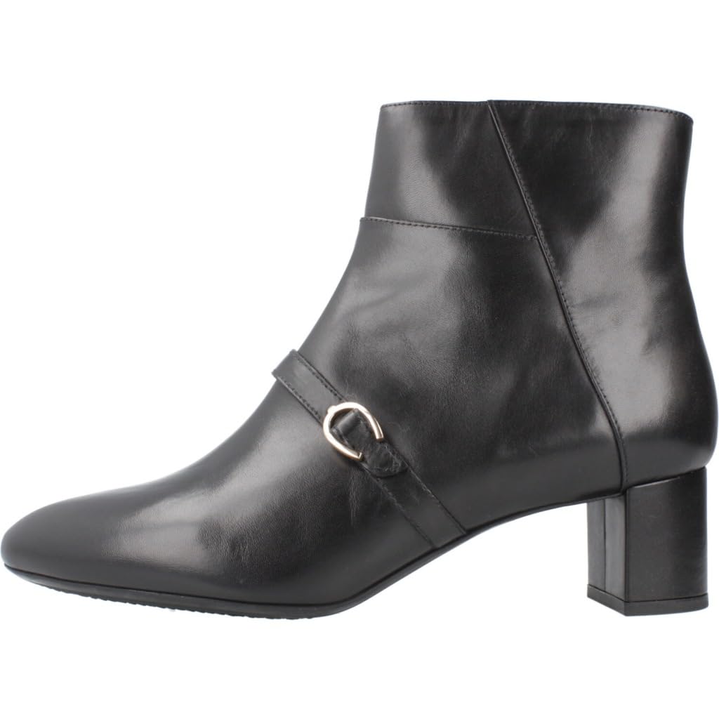 Geox D Pheby 50A, Bota de Tobillo Mujer, Black, 36.5 EU