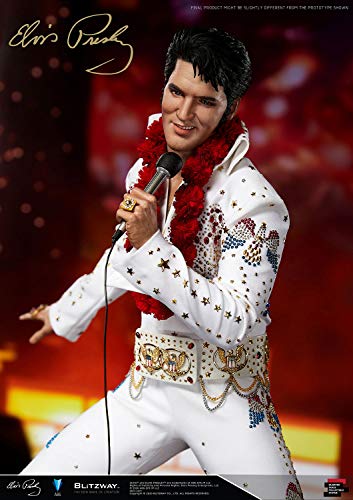 Blitzway Elvis Presley - Estatuilla híbrida de 1/4 a Escala magnífica de Elvis Aaron Presley, 52 cm