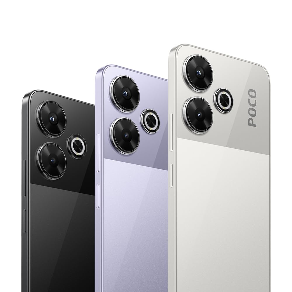 XIAOMI Poco M6 - Smartphone de 8+256GB, Pantalla AMOLED de 6.79” 90Hz FHD+, MediaTek Helio G91-Ultra, Cámara de 108 MP, 5030 mAh, Negro (Versión ES)