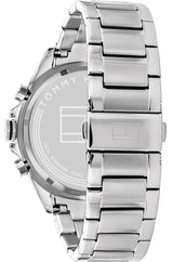 Tommy Hilfiger Reloj Analógico de Cuarzo Multifunción para Hombre con Correa de Acero Inoxidable Plateada - 1791967