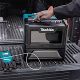 Makita MW001GZ - Microondas con batería, 40 V, máx. 350/500 W, 8 L (sin batería, sin cargador)