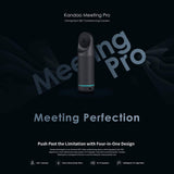 Kandao Cámara de Sala de conferencias Meeting Pro Videoconferencia Full HD 1080p, cámara de Video 360, micrófonos direccionales, Altavoz de Alta fidelidad, más Zoom óptico, Uso portátil y Transporte