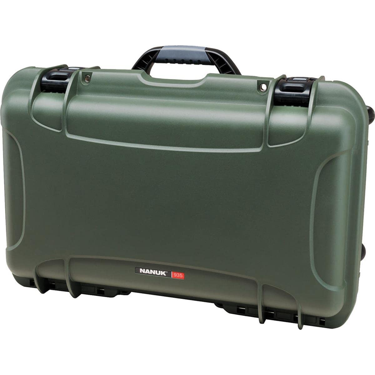 Nanuk Wheeled Series 935 - Funda Protectora Ligera de Resina NK-7 Impermeable para cámara DSLR, 3 Lentes, Flash, Color Verde Oliva