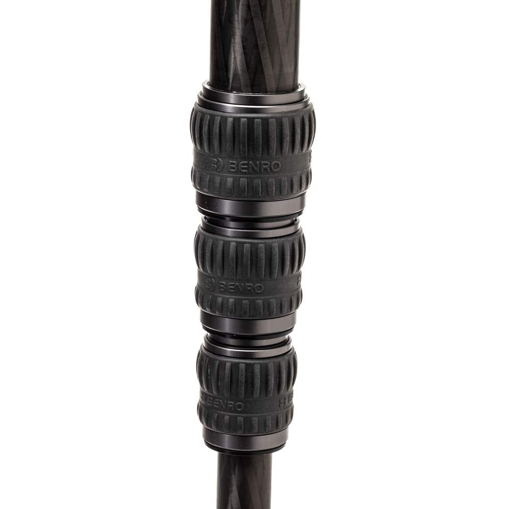 Benro MSD36C SupaDupa Monopod de Fibra de Carbono Negro para Cámaras con Montura de 3/8"-16