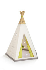 Smoby 7600811000 Casita Tipi de Plástico de Calidad para Interior o Exterior, Evolutiva y Ajustable a 2 Tamaños, Anti-UV, para Niños a Partir de 2 Años, Tamaño 127 x 121 cm/147 x 140 cm