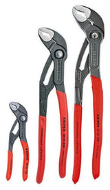KNIPEX Herramientas - Juego de 3 piezas Cobra con bolsa de almacenamiento (87 01 125, 87 01 250, 87 01 300, 9K 00 90 12 US) (9K0080122US)