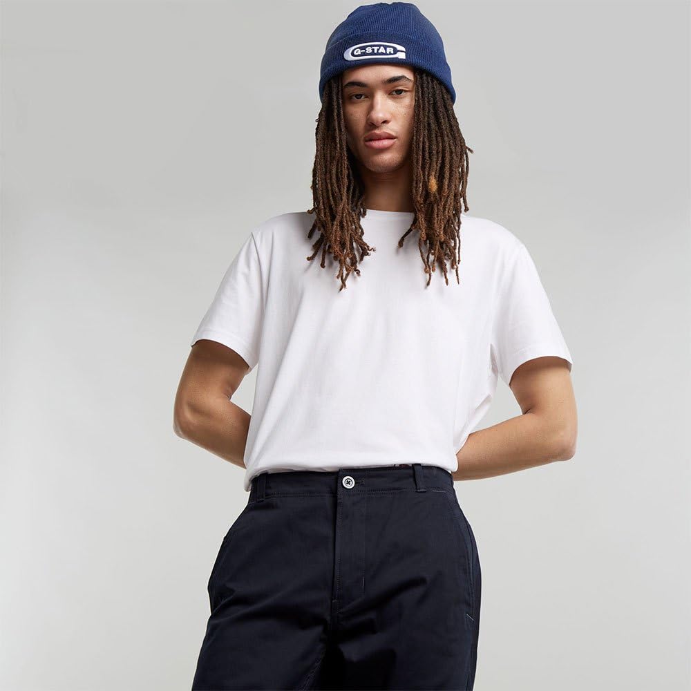 G-STAR Para Hombre Pantalones Mosa Straight Chino, Azul (Salute D25547-5126-C742), 36W / 32L