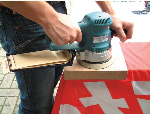 Makita BO6030 - Lijadora Rotorbital Electronica 150 Mm 310W 4000-10000 Rpm 2.4 Kg