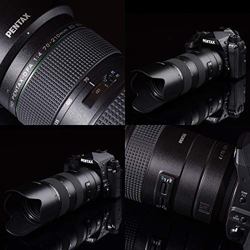 HD PENTAX-D FA 70-210 mm F4ED SDM WR: Teleobjetivo de Zoom para cámaras DSLR, Potente con Apertura Constante f/4, construcción Resistente a la Intemperie, mín. Distancia de Enfoque de 0,95 Metros.
