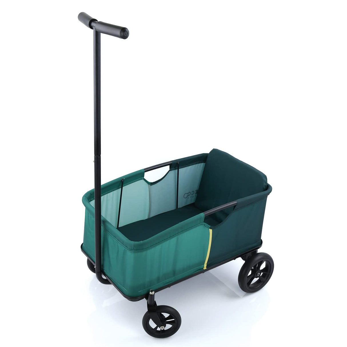 hauck Eco Light Carro Playa, Carro Transporte Playa con Asiento para 1 Niño, Carro para Niños Plegable, Carro Plegable hasta 50 kg, Verde