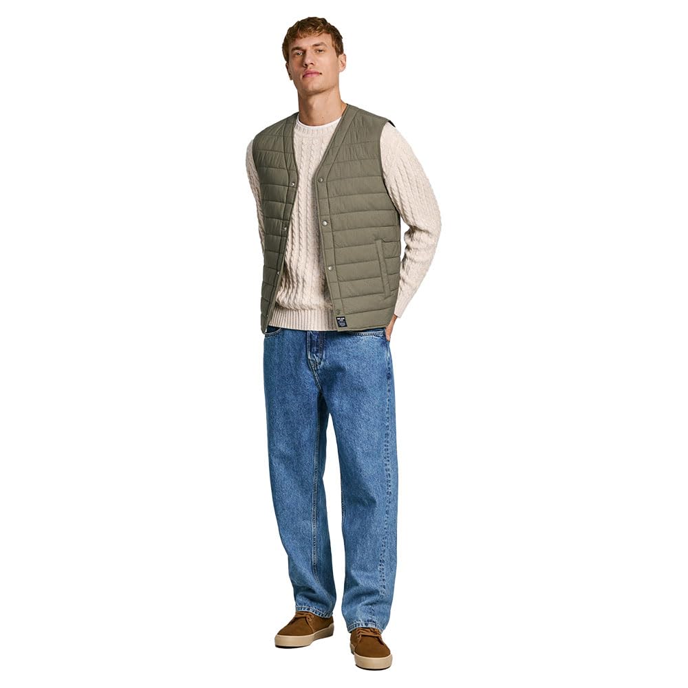 Pepe Jeans Thander Chaqueta, Verde (Verde Hoja), S para Hombre