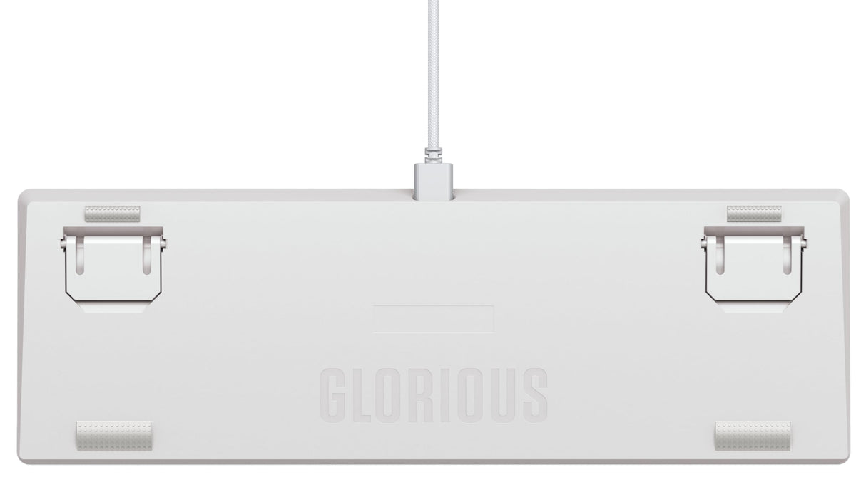 Glorious Gaming GMMK 2 Compact (65%) Barebones (solo carcasa) - Carcasa de teclado gaming mecánico, compacta TKL (65%), aluminio, personalizable, RGB, distribuciones americano / ANSI - Blanco