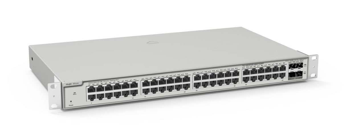 REYEE 48-Port Gigabit L2+ Managed Switch,48 Gigabit RJ45 Ports,4 SFP Ports,19-Inch Rack-mountable S Marca