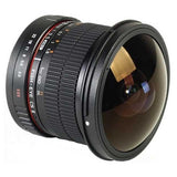 Samyang F1121906101 - Objetivo fotográfico DSLR para Sony E (Distancia Focal Fija 8mm, Apertura f/3.5-22 UMC, Ojo de Pez, CSII), Negro