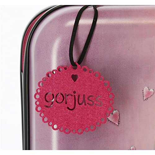 Santoro Gorjuss For my love Maleta de cabina Morado 37x55x20 cms Rígida ABS Cierre TSA 33L 2,86 kgs 4 Ruedas dobles Equipaje de Mano