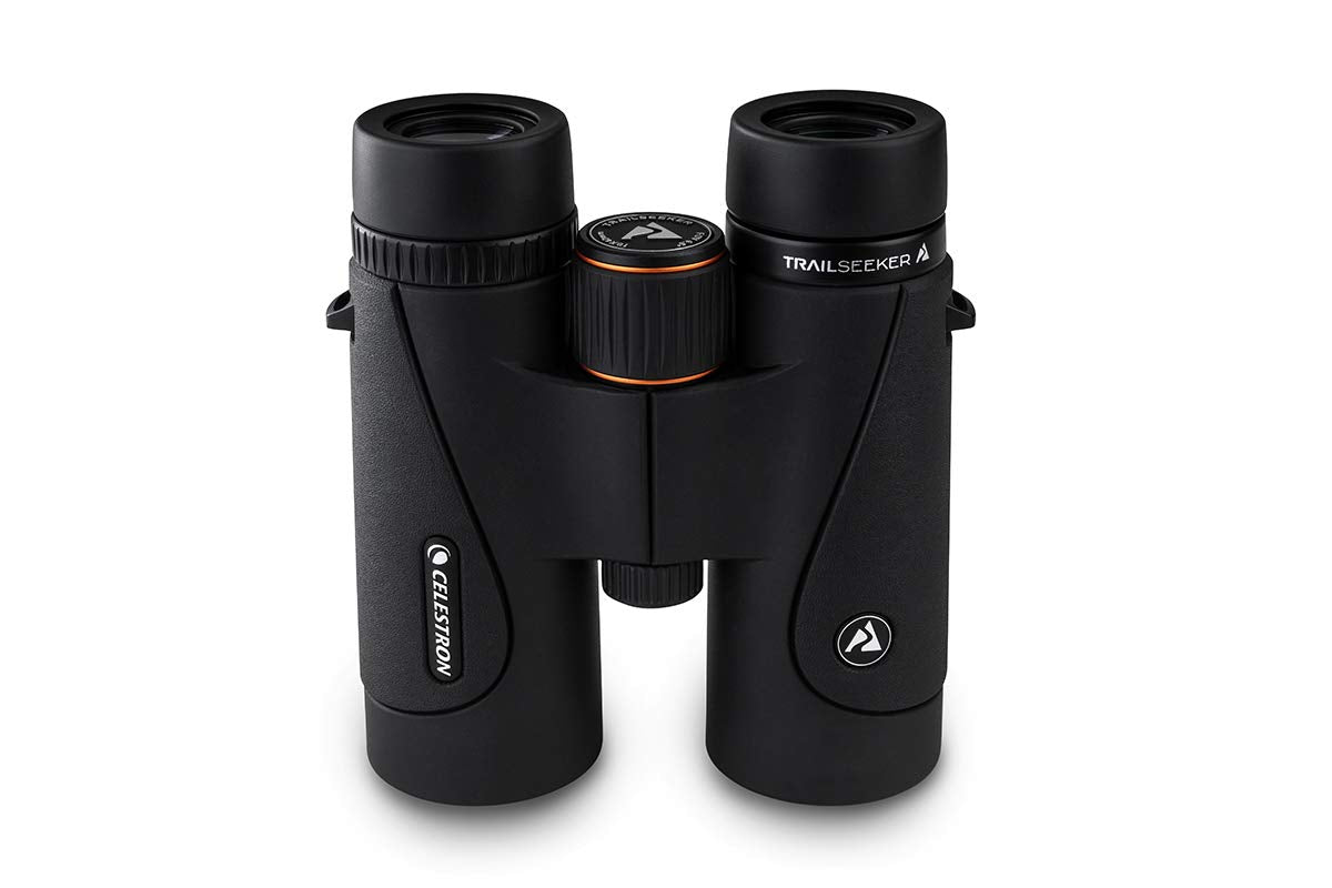 Celestron 71406 TrailSeeker 10x42: prismáticos con prisma BaK-4, negro