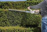 IKRA Tijeras Cortasetos 2 en 1 ICPH 2050 con pértiga telescópica para setos Altos, Incl. batería de 20V, estación de Carga y Cinta de Hombro