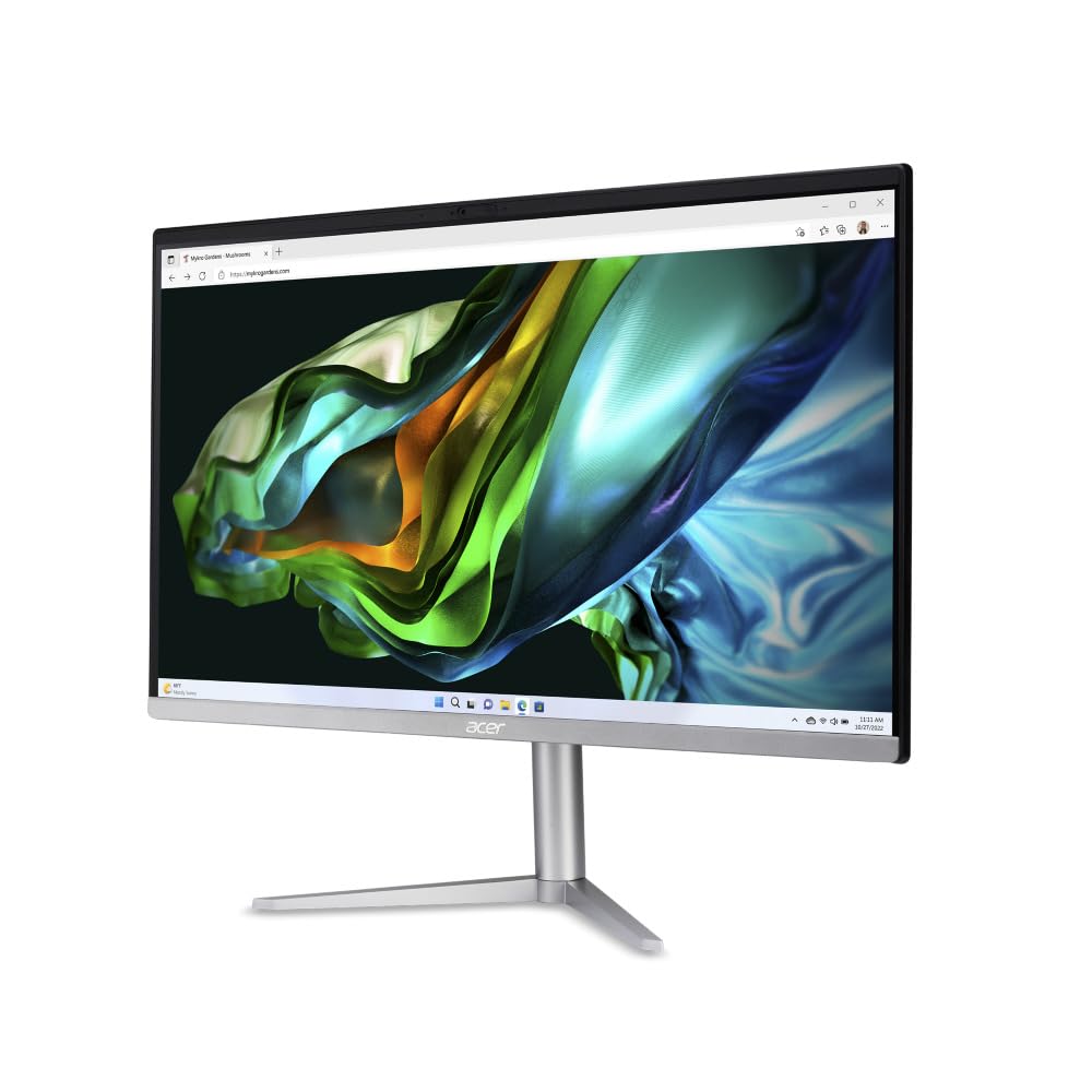 acer Aspire C24-1300 All in One - Monitor 23.8" FullHD (AMD Ryzen 5 7520U, 16GB RAM, 512GB SSD, AMD Radeon Graphics, Windows 11 Home) Ordenador + Teclado y Ratón Inalámbrico
