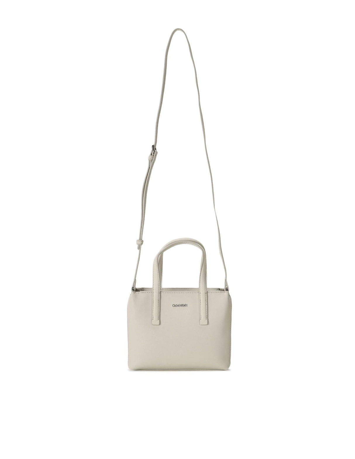 Calvin Klein Bolso bandolera Mujer Mini Tote pequeño, Elfenbein (Marfil), Talla Única
