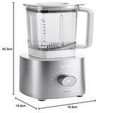 ZWILLING ENFINIGY Batidora de alto rendimiento 1600 W, Preparadora de batidos con cuchilla tipo Winglet de acero inoxidable, 1,8 l, Plata