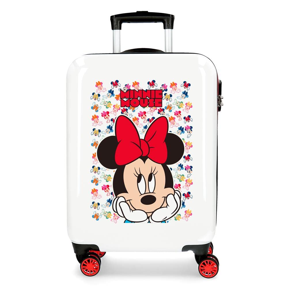 Disney Minnie Diva Maleta de cabina Multicolor 38x55x20 cms Rígida ABS Cierre de combinación lateral 34L 2 kgs 4 Ruedas dobles Equipaje de Mano