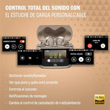 JBL Tour Pro 3, Earbuds inalámbricos True Wireless, estuche de carga inteligente, 40 h de autonomía, Bluetooth, cancelación de ruido adaptativa, JBL Spatial 360 Sound y seguimiento de cabeza, latte