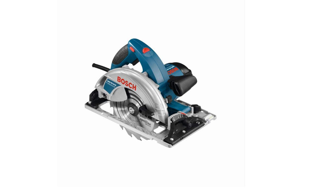 Bosch Professional GKS 65 GCE - Sierra circular (1800 W, Ø disco 190 mm, vel. regulable, compatible carril guía, en caja)