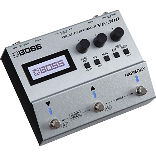 Procesador vocal BOSS VE-500 | Unidad de multiefectos vocal avanzada para guitarristas cantantes | Potentes herramientas para tu pedalera | Armonía automática y corrección de tono | Vocoder | Looper