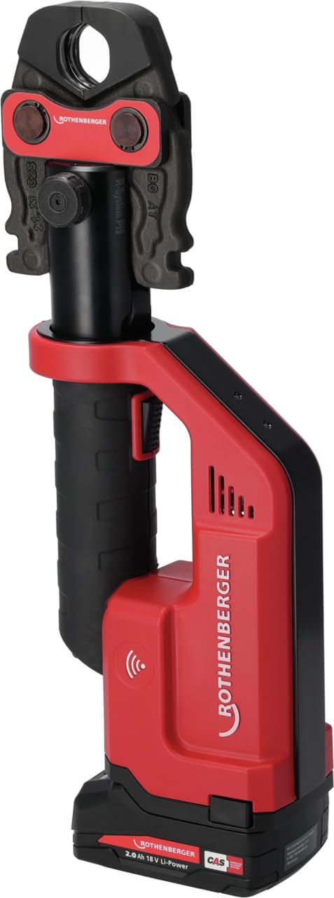 ROTHENBERGER ROMAX Compact III Set AMPShare, TH, 16-20-26 mm, batería de 2 Ah, 1000004280 | Prensado, máquina de prensado, herramienta de prensado, alicates hidráulicos, electrohidráulicos,