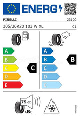 Pirelli Winter SottoZero 3 - 305/30/R20 103W - C/B/75 - Neumático inviernos