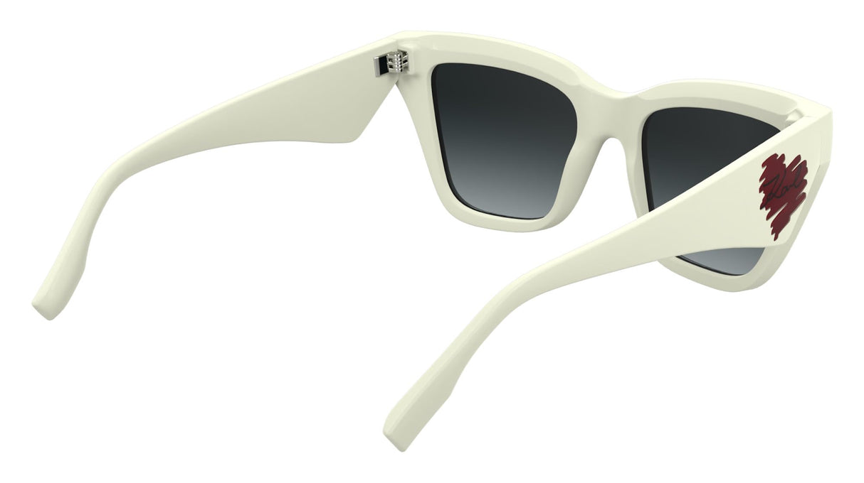 KARL LAGERFELD KL6184S Gafas, White, 53-140-19 Unisex Adulto