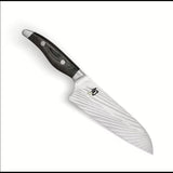KAI Shun Nagare Cuchillo de chef con hoja de 20 cm - 72 capas de acero de Damasco VG 2 y VG 10 con núcleo dual - Mango de madera de Pakka gris-negro - Hecho a mano en Japón Cuchillo de cocina forjado