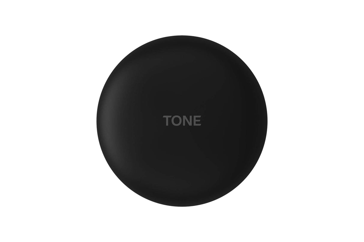 LG TONE Free FN5 Auriculares True Wireless con autolimpieza UVnano que elimina el 99,9% de las bacterias, tecnología Meridian Sound, doble micrófono para llamadas en la oficina y carga rápida en negro