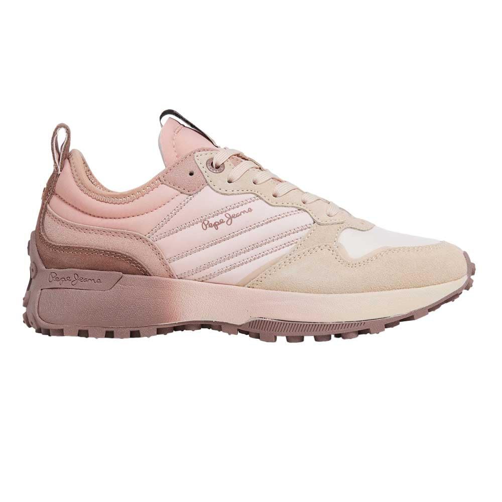 Pepe Jeans Zapatillas de Piel Lucky Flag Rosa