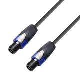 Adam Hall Cables 5 STAR S225 SS 2000 - Cable para altavoz (2 x 2,5 mm², 4 pines, NEUTRIK speakON 20 m)