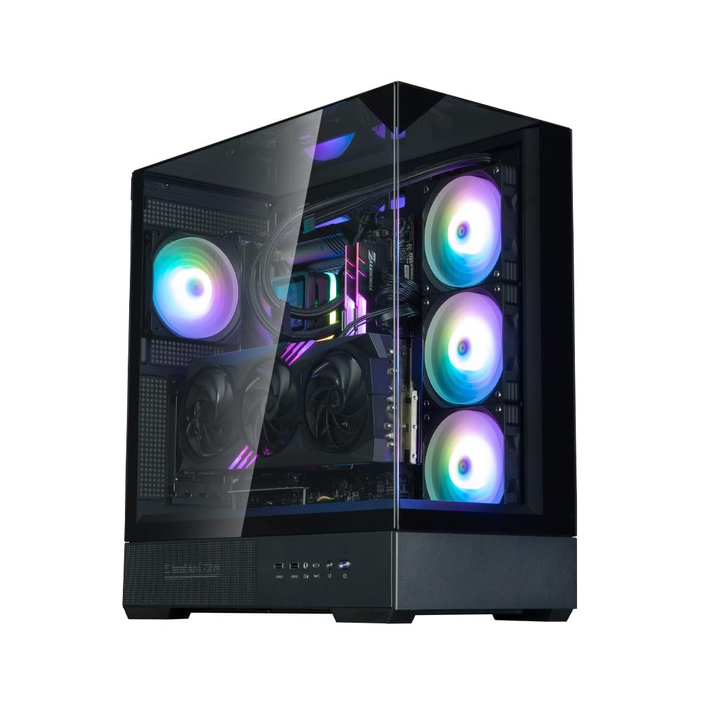 ZALMAN P40 Prism Plus - Carcasa para Ordenador (Torre Media), Color Negro