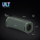 Sony ULT Field 1 Altavoz inalámbrico Bluetooth portátil con ULT Power Sound, Ultimate Deep Bass, IP67, Resistente a los Golpes, 12H de batería, Llamadas nítidas, Gris Bosque