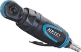 Hazet mini destornillador de carraca 9020P-2, diseño corto, 250 rpm, baja vibración, accionamiento cuadrado de 6,3 mm (1/4 pulgada), para reapriete manual con pares 60 Nm