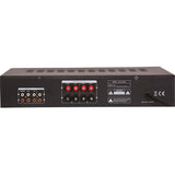 Madison - MAD1400BT-BK - Amplificador estéreo HI-FI 2 x 100W RMS con Bluetooth, USB, SD y FM - Aluminio negro