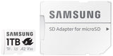 Samsung Tarjeta microSD Sonic Pro Plus para Consola de Juegos, Tarjeta de Memoria 1 TB, UHS-I U3, Full HD y 4K UHD, hasta 180 MB/s, MB-MD1T0SA