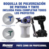 Magnum by Graco 26D361 TrueCoat 360 Cordless Connect, pulverizador de pintura airless portátil sin cable, pulverizador para taladro, uso doméstico, pequeños proyectos decorativos (presión máx 138 bar)