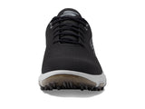 Skechers Herren Pro 6 wasserdichter Golfschuh Sneaker, Schwarz/Grau, ohne Spikes, 45.5 EU