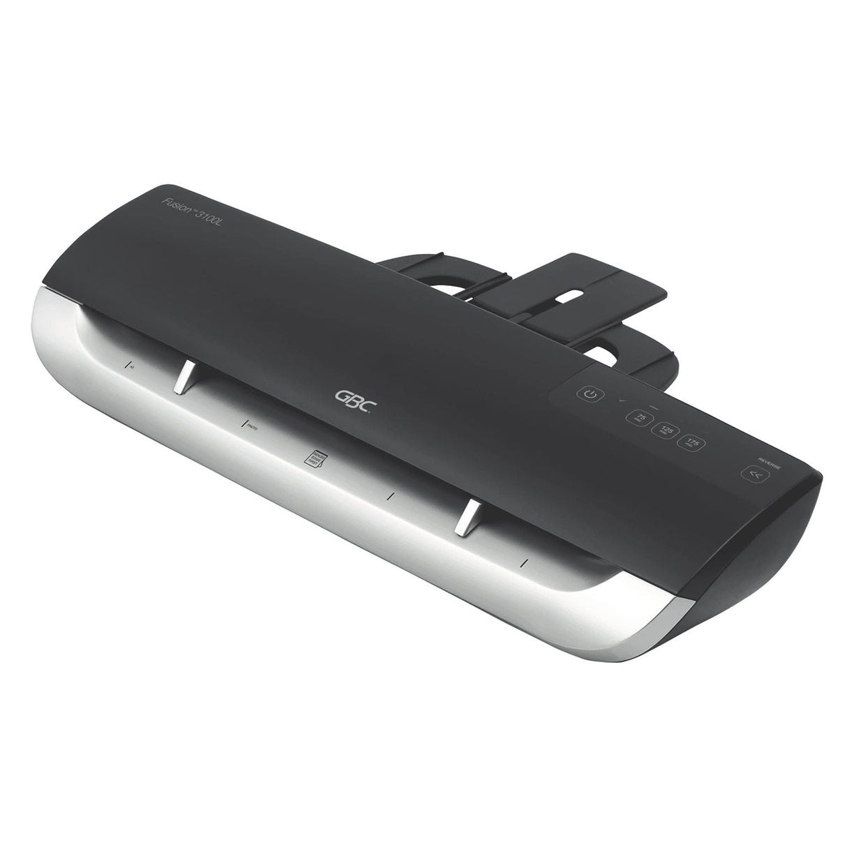 GBC Laminadora A3 Fusion 3100L, laminación de alta velocidad, 1 min. Tiempo de calentamiento, laminado en frío y en caliente, para oficina y escuela, películas laminadas de 75 a 175 micrófonos, negro/plata, 4400750EU